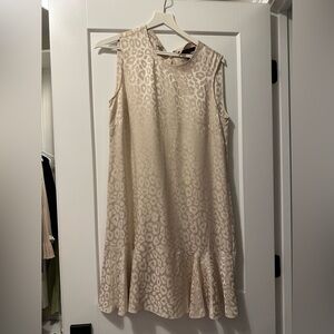 Bcbg shift dress with leopard print